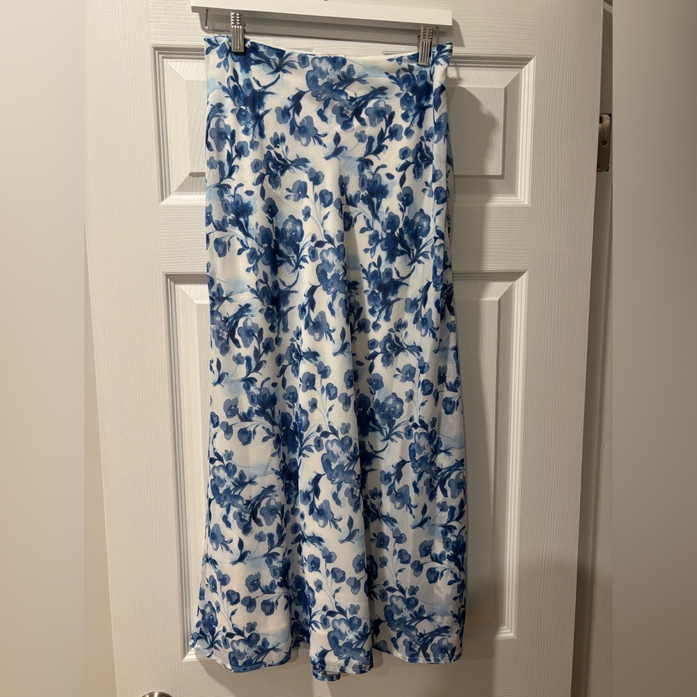 Abercrombie floral midi skirt